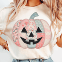 Patchwork Pumpkin Tee-Graphic Tees-Krush Kandy, Women's Online Fashion Boutique Located in Phoenix, Arizona (Scottsdale Area)