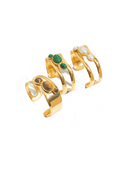 Stainless Steel Ethereal Stone Slab Cuffs-Jewelry-Krush Kandy, Women's Online Fashion Boutique Located in Phoenix, Arizona (Scottsdale Area)