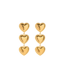 Stainless Steel Heart Trend Drop Earrings-Jewelry-Krush Kandy, Women's Online Fashion Boutique Located in Phoenix, Arizona (Scottsdale Area)