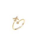 Catch Flights Not Feelings Crystal Ring-Jewelry-Krush Kandy, Women's Online Fashion Boutique Located in Phoenix, Arizona (Scottsdale Area)