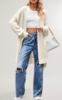 Everyday Canyon Knit Basic Long Cardigan-Cardigan-Krush Kandy, Women's Online Fashion Boutique Located in Phoenix, Arizona (Scottsdale Area)