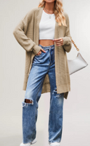 Everyday Canyon Knit Basic Long Cardigan-Cardigan-Krush Kandy, Women's Online Fashion Boutique Located in Phoenix, Arizona (Scottsdale Area)