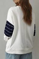 Color Block Patch Pocket Drop Shoulder Sweatshirt-Sweatshirt-Krush Kandy, Women's Online Fashion Boutique Located in Phoenix, Arizona (Scottsdale Area)