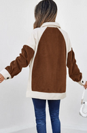 Color Block Patchwork Button Down Fleece Shacket-Shackets-Krush Kandy, Women's Online Fashion Boutique Located in Phoenix, Arizona (Scottsdale Area)