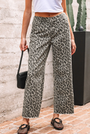 Leopard Straight Loose Leg Jeans-Jeans-Krush Kandy, Women's Online Fashion Boutique Located in Phoenix, Arizona (Scottsdale Area)