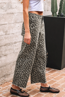 Leopard Straight Loose Leg Jeans-Jeans-Krush Kandy, Women's Online Fashion Boutique Located in Phoenix, Arizona (Scottsdale Area)