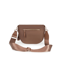 Double Zip Crescent Shape Adjustable Sling Bag-Purses & Bags-Krush Kandy, Women's Online Fashion Boutique Located in Phoenix, Arizona (Scottsdale Area)