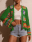 Blooming Flowers Crochet Cardigan