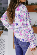 Garden Glow Floral Smocked Blouse