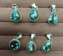 Turquoise Single Stone Statement Pendant Charm