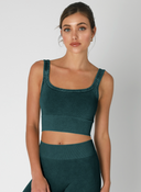 Vintage Chevron Crop Top