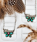 Mama Sterling Silver & Stone Necklace-Chain Necklaces-Rae Collective, Women's Online Fashion Boutique Located in Phoenix, Arizona (Scottsdale Area)