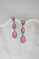 Classic Three Stone Twisted Rope Earrings-Drop Earrings-Krush Kandy, Women's Online Fashion Boutique Located in Phoenix, Arizona (Scottsdale Area)