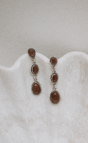 Classic Three Stone Twisted Rope Earrings-Drop Earrings-Rae Collective, Women's Online Fashion Boutique Located in Phoenix, Arizona (Scottsdale Area)