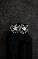 Starry Horseshoe Stone Earrings-Stud Earrings-Rae Collective, Women's Online Fashion Boutique Located in Phoenix, Arizona (Scottsdale Area)
