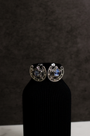 Starry Horseshoe Stone Earrings-Stud Earrings-Rae Collective, Women's Online Fashion Boutique Located in Phoenix, Arizona (Scottsdale Area)