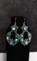 Starry Night Horseshoe Stone Earrings-Stud Earrings-Rae Collective, Women's Online Fashion Boutique Located in Phoenix, Arizona (Scottsdale Area)
