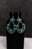 Starry Night Horseshoe Stone Earrings-Stud Earrings-Rae Collective, Women's Online Fashion Boutique Located in Phoenix, Arizona (Scottsdale Area)