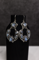 Starry Night Horseshoe Stone Earrings-Stud Earrings-Rae Collective, Women's Online Fashion Boutique Located in Phoenix, Arizona (Scottsdale Area)