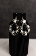 Starry Night Horseshoe Stone Earrings-Stud Earrings-Rae Collective, Women's Online Fashion Boutique Located in Phoenix, Arizona (Scottsdale Area)