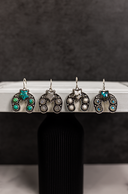 New In Town Horseshoe Stone Earrings-Drop Earrings-Rae Collective, Women's Online Fashion Boutique Located in Phoenix, Arizona (Scottsdale Area)