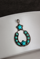 Starry Night Horseshoe Stone Pendant-Pendant Necklaces-Rae Collective, Women's Online Fashion Boutique Located in Phoenix, Arizona (Scottsdale Area)