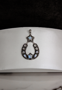 Starry Night Horseshoe Stone Pendant-Pendant Necklaces-Rae Collective, Women's Online Fashion Boutique Located in Phoenix, Arizona (Scottsdale Area)