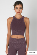 NIKIBIKI Vintage Ribbed High Neck Crop Top-Tanks-Krush Kandy, Women's Online Fashion Boutique Located in Phoenix, Arizona (Scottsdale Area)