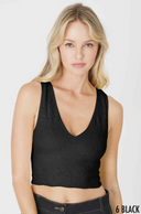 Lace V Neck Tank Top-Tanks-Rae Collective, Women's Online Fashion Boutique Located in Phoenix, Arizona (Scottsdale Area)