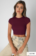 Ribbed Baby Tee-Short Sleeve Tops-Rae Collective, Women's Online Fashion Boutique Located in Phoenix, Arizona (Scottsdale Area)