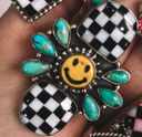 Put a Smile On Cluster Sterling Silver Stone Rings MADE TO ORDER-Bar Necklaces-Rae Collective, Women's Online Fashion Boutique Located in Phoenix, Arizona (Scottsdale Area)