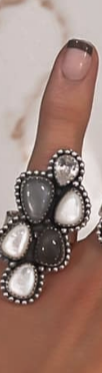 Kristyn's Cluster Crawler Stone Ring-Crawler Rings-Rae Collective, Women's Online Fashion Boutique Located in Phoenix, Arizona (Scottsdale Area)
