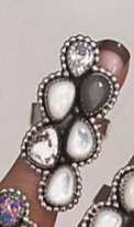 Kristyn's Cluster Crawler Stone Ring-Crawler Rings-Rae Collective, Women's Online Fashion Boutique Located in Phoenix, Arizona (Scottsdale Area)