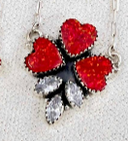 Red Opal & White CZ Necklaces-Chain Necklaces-Rae Collective, Women's Online Fashion Boutique Located in Phoenix, Arizona (Scottsdale Area)