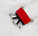 Red Opal & White CZ Necklaces-Chain Necklaces-Rae Collective, Women's Online Fashion Boutique Located in Phoenix, Arizona (Scottsdale Area)