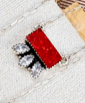 Red Opal & White CZ Necklaces-Chain Necklaces-Rae Collective, Women's Online Fashion Boutique Located in Phoenix, Arizona (Scottsdale Area)
