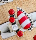 Holiday Kandy Floating Stone Ring-Rings-Rae Collective, Women's Online Fashion Boutique Located in Phoenix, Arizona (Scottsdale Area)