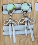 Multi Stone Bow Earrings-Stud Earrings-Rae Collective, Women's Online Fashion Boutique Located in Phoenix, Arizona (Scottsdale Area)