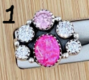 Multi Crystal Stone Rings-Rings-Rae Collective, Women's Online Fashion Boutique Located in Phoenix, Arizona (Scottsdale Area)