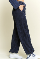 Mineral Wash Eyelet Tie Hem Joggers-Pants-Krush Kandy, Women's Online Fashion Boutique Located in Phoenix, Arizona (Scottsdale Area)