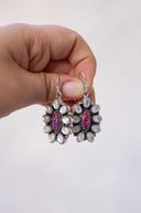 Jeweled Halo Delight Earrings-Drop Earrings-Rae Collective, Women's Online Fashion Boutique Located in Phoenix, Arizona (Scottsdale Area)