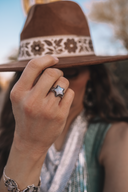 Starry Stamped Sterling Ring-Cluster Rings-Rae Collective, Women's Online Fashion Boutique Located in Phoenix, Arizona (Scottsdale Area)