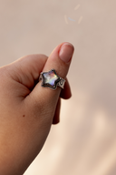 Starry Stamped Sterling Ring-Cluster Rings-Rae Collective, Women's Online Fashion Boutique Located in Phoenix, Arizona (Scottsdale Area)