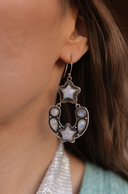 Starry Night Horseshoe Stone Earrings-Stud Earrings-Rae Collective, Women's Online Fashion Boutique Located in Phoenix, Arizona (Scottsdale Area)