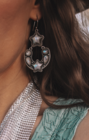 Starry Night Horseshoe Stone Earrings-Stud Earrings-Rae Collective, Women's Online Fashion Boutique Located in Phoenix, Arizona (Scottsdale Area)