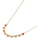 Rhinestone Geometric Dainty Necklace-Chain Necklaces-Krush Kandy, Women's Online Fashion Boutique Located in Phoenix, Arizona (Scottsdale Area)