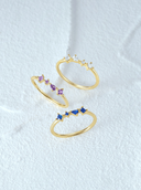 Multi Shape Cubic Zirconia Minimalist Band Ring-Earrings-Krush Kandy, Women's Online Fashion Boutique Located in Phoenix, Arizona (Scottsdale Area)