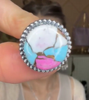 One Of A Kind Pink Turquoise Slab Rings MADE TO ORDER-Ring Sizers-Krush Kandy, Women's Online Fashion Boutique Located in Phoenix, Arizona (Scottsdale Area)