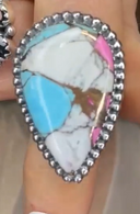 One Of A Kind Pink Turquoise Slab Rings MADE TO ORDER-Ring Sizers-Rae Collective, Women's Online Fashion Boutique Located in Phoenix, Arizona (Scottsdale Area)