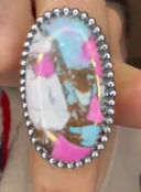 One Of A Kind Pink Turquoise Slab Rings MADE TO ORDER-Ring Sizers-Krush Kandy, Women's Online Fashion Boutique Located in Phoenix, Arizona (Scottsdale Area)